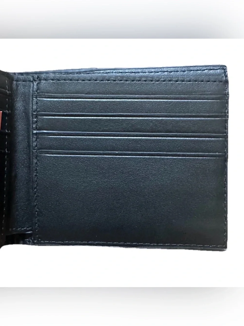 Longvadon 1407 Soft Leather Wallet Black Noir 8CC Card Holder Slim NWT